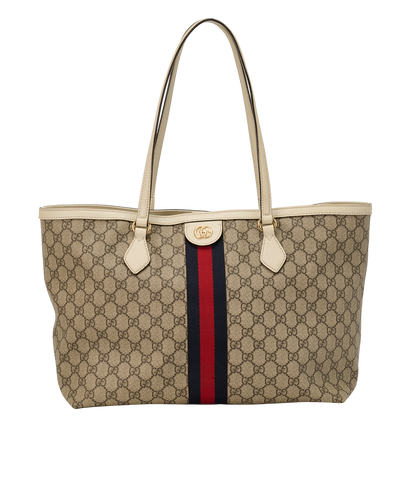Large Ophidia Tote, &pound;750, Handbags, Beige/Cream, Canvas, Front view